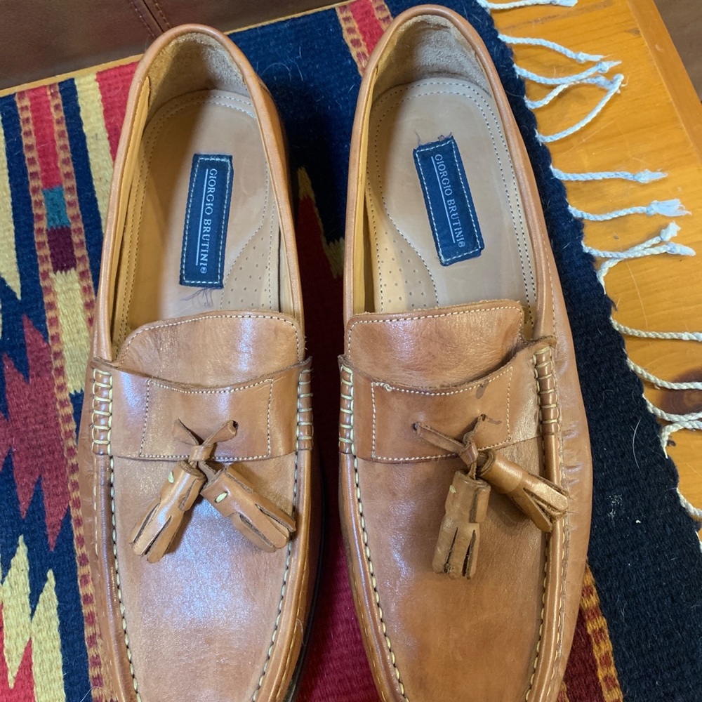 GiorgioBrutini Brand New Leather Loafers 13M